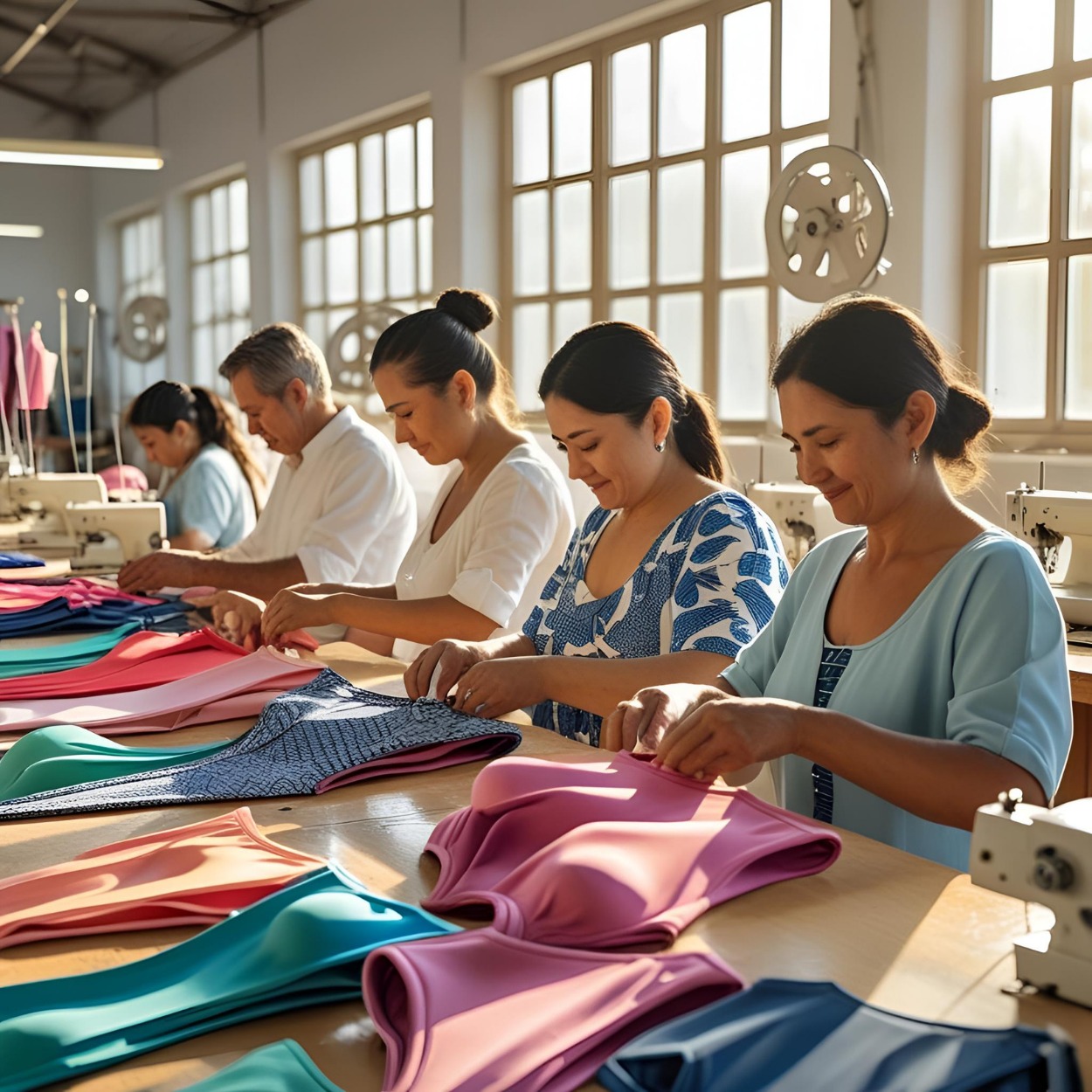 Equipo de Wala & Aurea trabajando en el taller